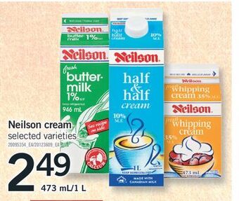 Fortinos Neilson cream,473 ml/1 l offer