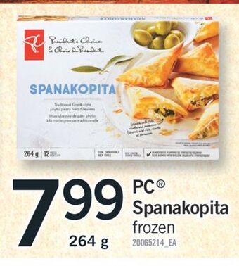 Fortinos Pc spanakopita,264 g offer