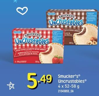 Fortinos Smucker's uncrustables offer