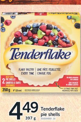 Fortinos Tenderflake pie shells, 397 g offer