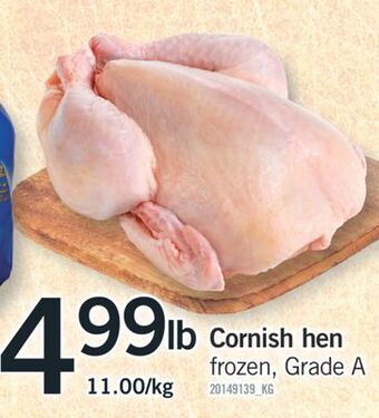 Fortinos Cornish hen offer