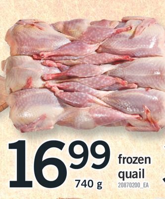 Fortinos Frozen quail, 740 g offer