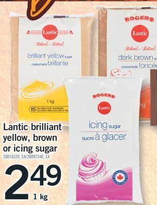 Fortinos Lantic brilliant yellow, brown or icing sugar offer