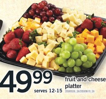 Fortinos Fruit and cheese platter offer