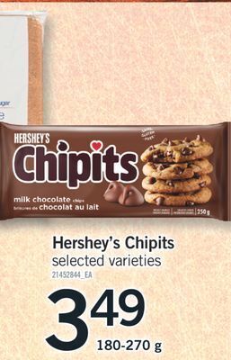 Fortinos Hershey's chipits, 180-270 g offer
