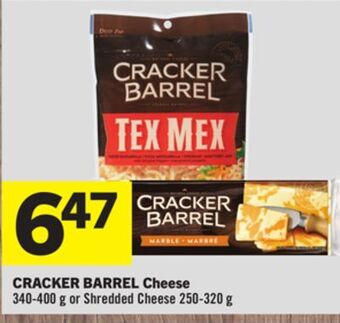 Foodland Cracker barrel cheese 340-400 g or shredded cheese 250-320 g offer