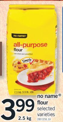 Fortinos No name flour offer