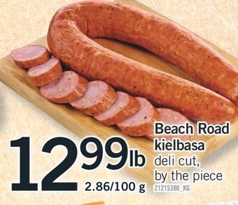 Fortinos Beach road kielbasa offer