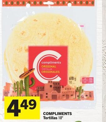 Foodland Compliments tortillas 10 offer