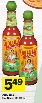 Foodland Cholula hot sauce offer