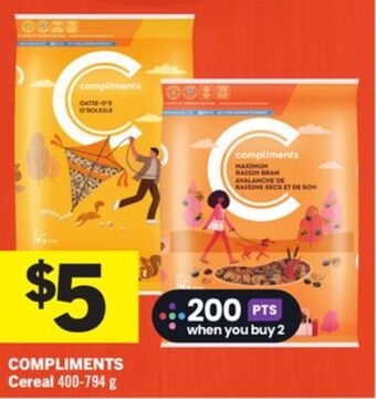 Foodland Compliments cereal 400-794 g offer