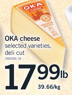 Fortinos Oka cheese offer
