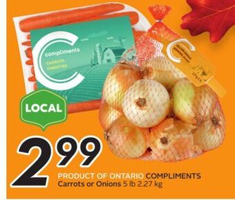 Sobeys Carrots or onions offer