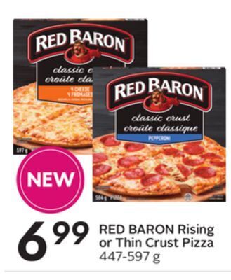 Sobeys Rising or thin crust pizza offer