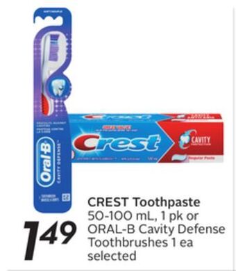 Sobeys Toothpaste offer