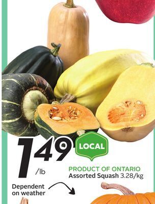 Sobeys Assorted squash offer