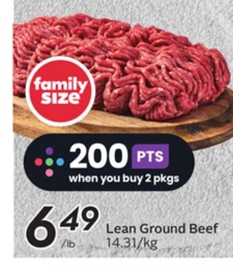 Sobeys Lean ground beef offer