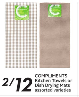 Sobeys Kitchen towels or dish drying mats offer