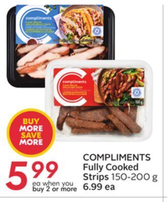 Sobeys Fully cooked strips offer