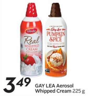 Sobeys Aerosol whipped cream offer