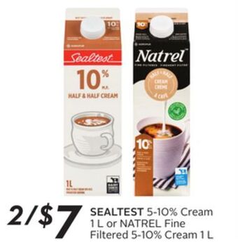 Sobeys 5-10% cream offer