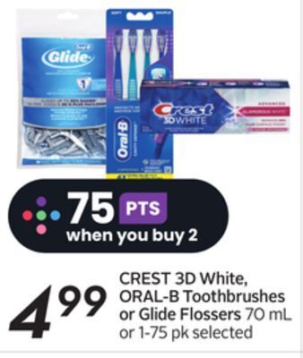 Sobeys Toothbrushes or glide flossers offer
