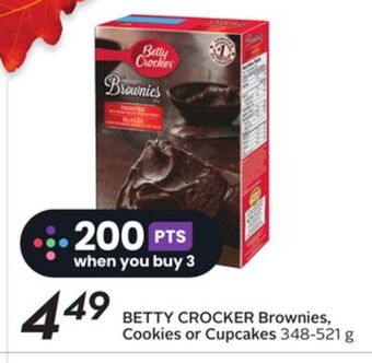 Sobeys Brownies, cookies or cupcakes offer