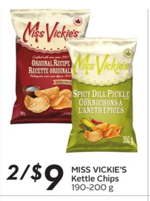Sobeys Miss vickie's kettle chips offer