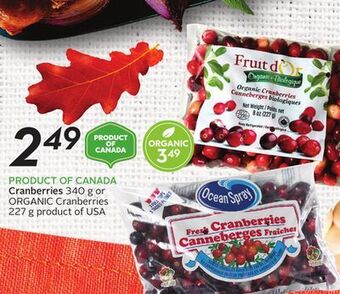 Sobeys Cranberries offer