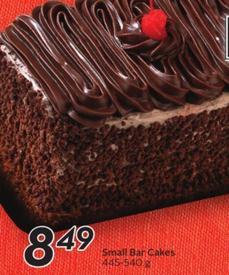 Sobeys Small bar cakes offer