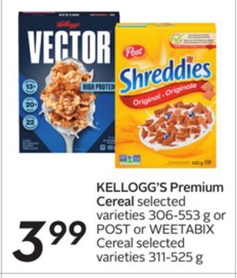 Sobeys Premium cereal offer