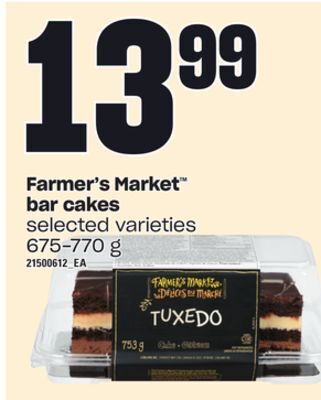 Independent Grocer Farmer's market bar cakes, 675-770 g offer