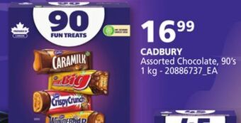 Independent Grocer Cadbury assorted chocolate, 90's, 1 kg offer