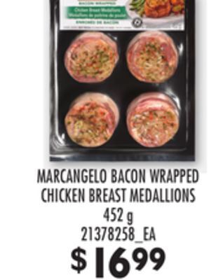 Independent Grocer Marcangelo bacon wrapped chicken breast medallions, 452 g offer