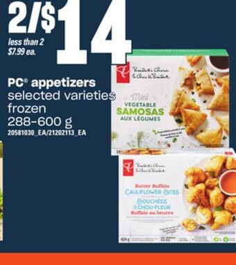 Independent Grocer Pc appetizers, 288-600 g offer