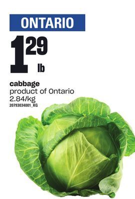 Independent Grocer Cabbage offer