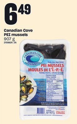 Independent Grocer Canadian cove pei mussels, 907 g offer