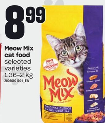 Independent Grocer Meow mix cat food, 1.36-2 kg offer