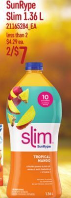 Independent Grocer Sunrype slim, 1.36 l offer