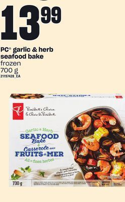 Independent Grocer Pc garlic & herb seafood bake, 700 g offer