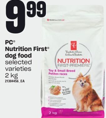 Independent Grocer Pc nutrition first dog food, 2 kg offer