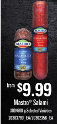 Independent Grocer Mastro salami, 300/600 g offer