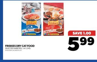 Real Canadian Superstore Friskies dry cat food, 1.4-1.5 kg offer