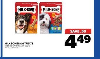 Real Canadian Superstore Milk bone dog treats, 750-900 g offer