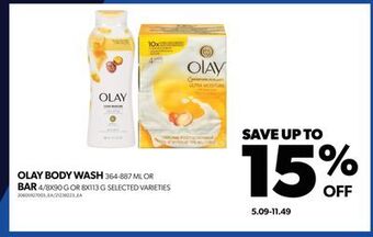 Real Canadian Superstore Olay body wash, 364-887 ml or bar, 4/8x90 g or 8x113 g offer