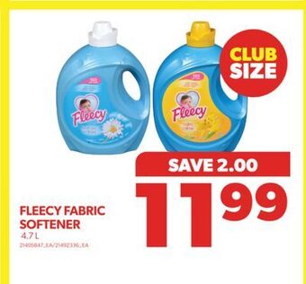 Real Canadian Superstore Fleecy fabric softener, 4.7 l offer