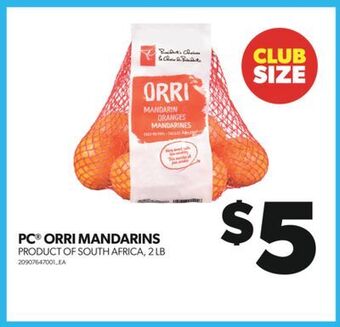 Real Canadian Superstore Pc orri mandarins, 2 lb offer