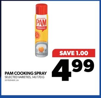 Real Canadian Superstore Pam cooking spray, 141/170 g offer