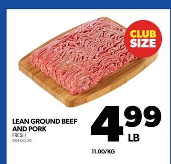 Real Canadian Superstore Lean ground beef and pork offer