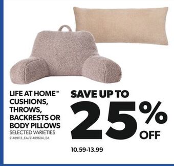 Real Canadian Superstore Life at home cushions, throws, backrests or body pillows offer